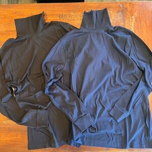 Bundle x 2 Men's LANDS' END Super-T Turtleneck XL/T Tall